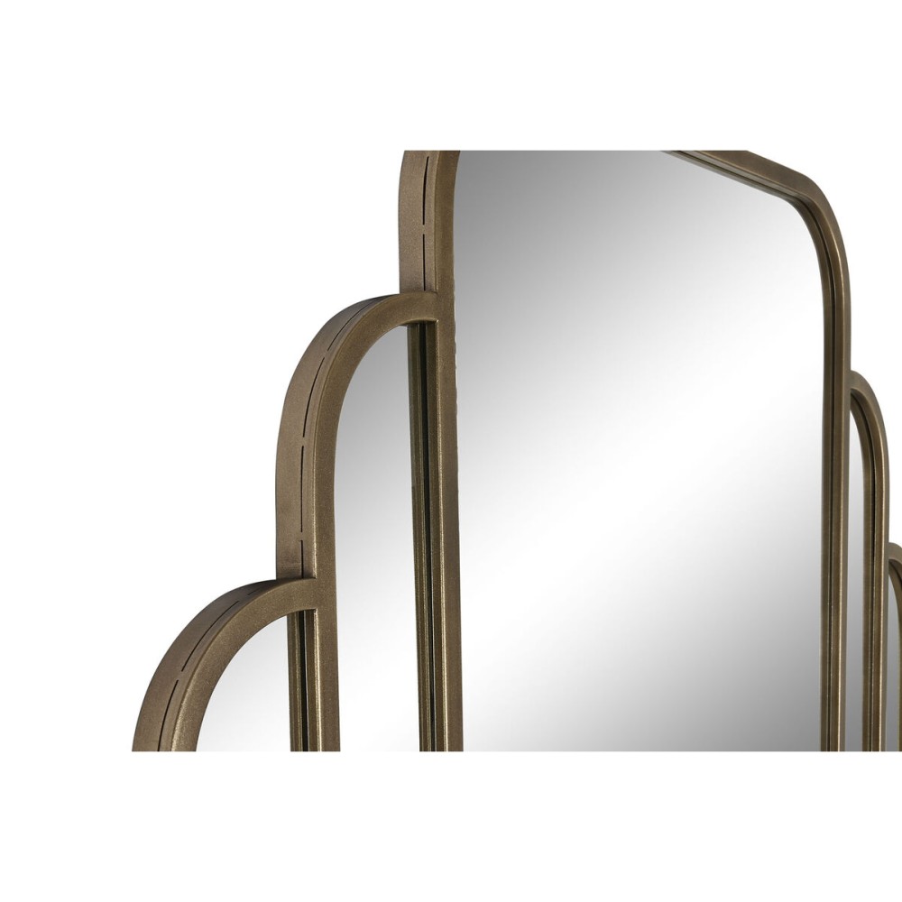 Miroir mural Home ESPRIT Doré Verre Fer Moderne 122 x 3 x 208 cm