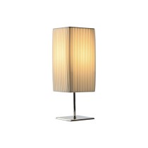 Tischlampe Home ESPRIT Weiß Silberfarben Polyäthylen Eisen 50 W 220 V 15 x 15 x 43 cm