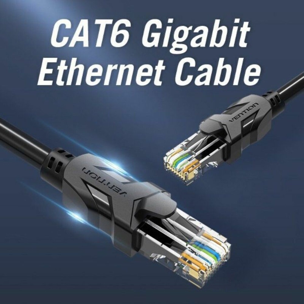 UTP starres Netzwerkkabel der Kategorie 6 Vention IBEBV Schwarz 40 m