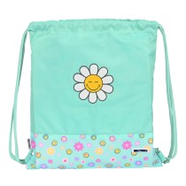 Sac à dos serré par des ficelles Smiley Summer fun Turquoise 35 x 40 x 1 cm