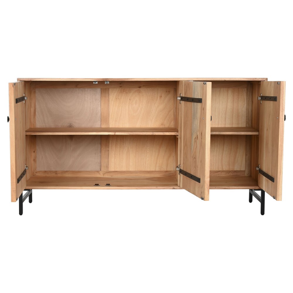 Buffet Home ESPRIT Marron Noir Métal Acacia 145 x 40 x 80 cm