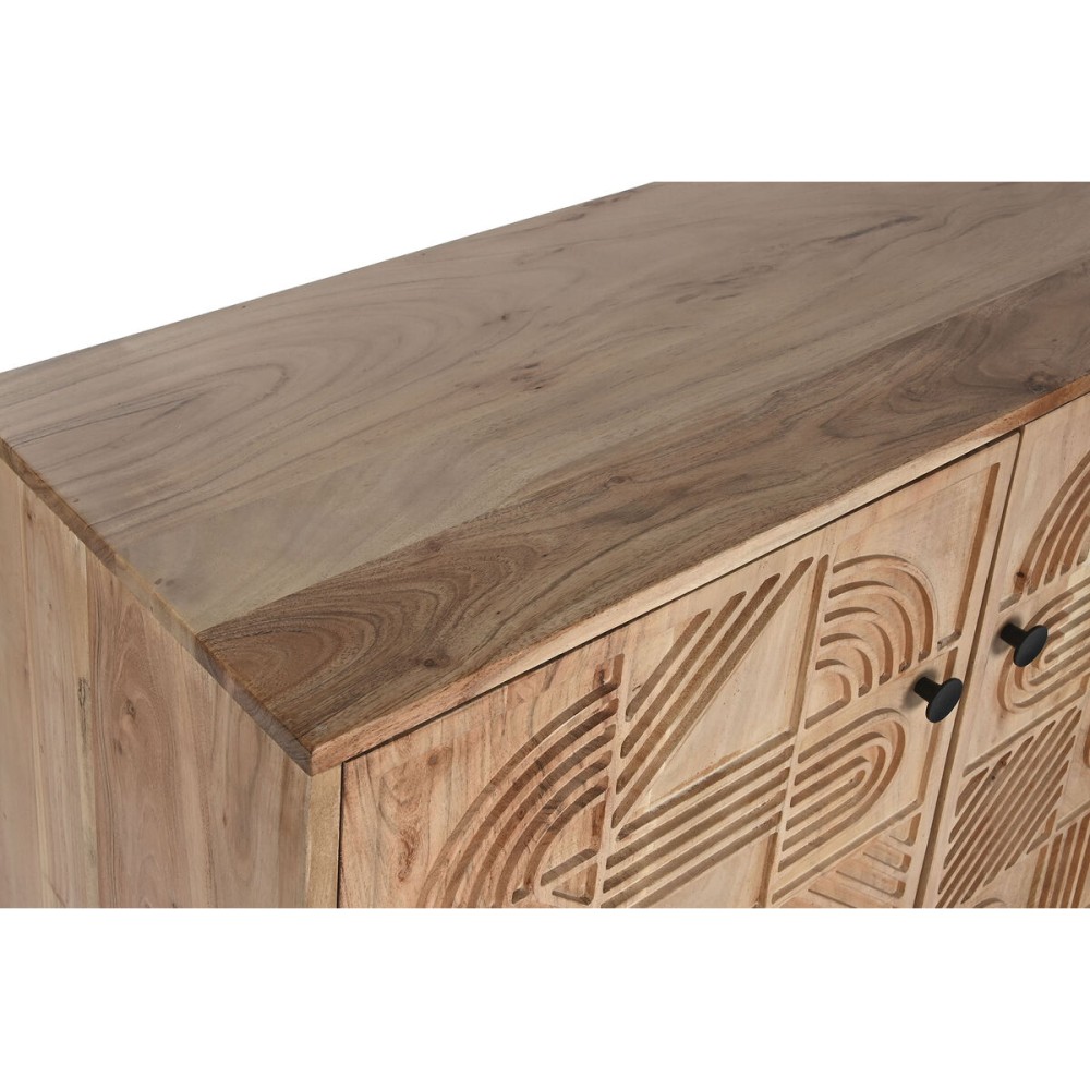 Buffet Home ESPRIT Marron Noir Métal Acacia 145 x 40 x 80 cm