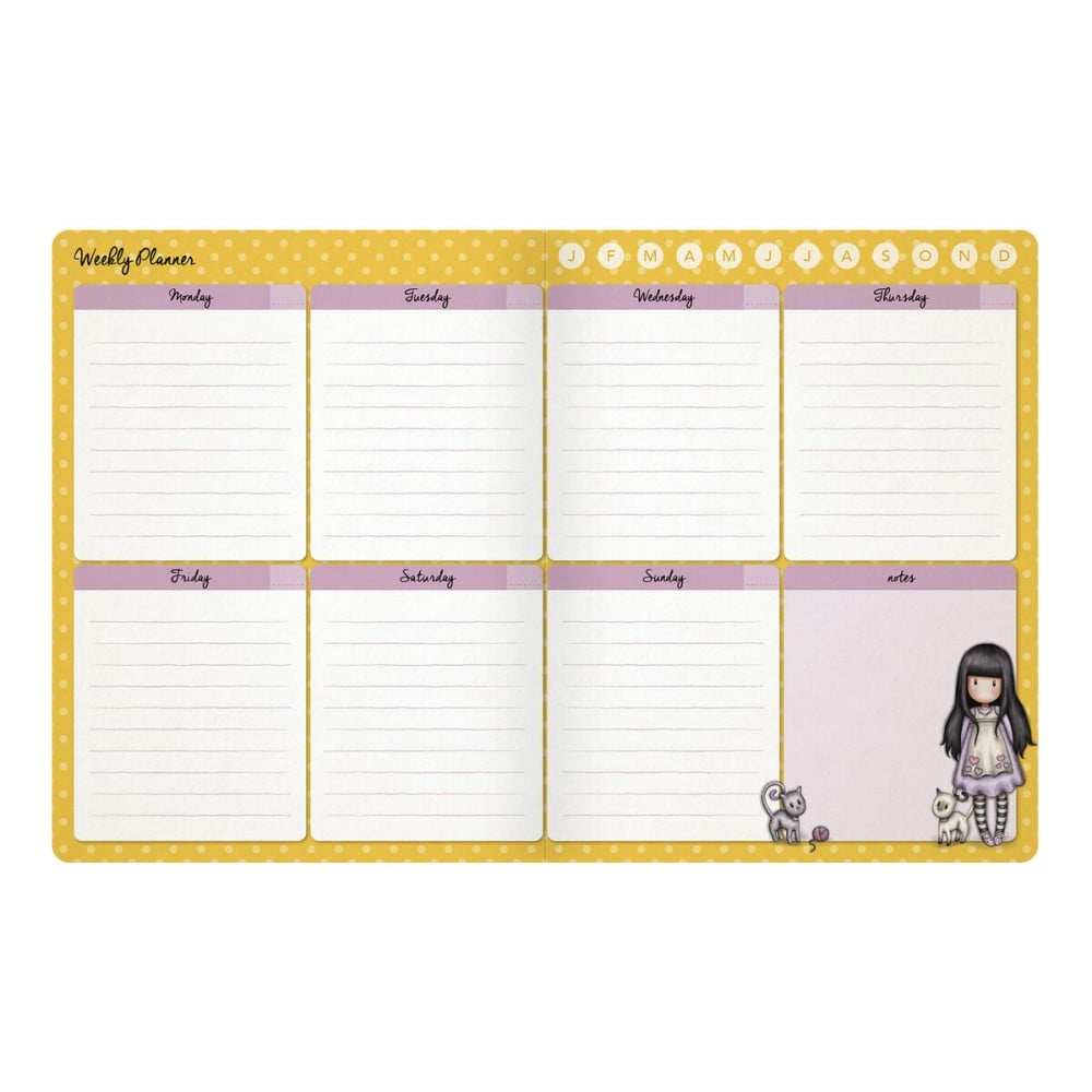 Agenda Gorjuss Fireworks (11.5 x 14.5 x 2 cm)