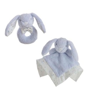 Baby Comforter Rabbit 30 x 30 cm Rattle