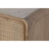 Sideboard Home ESPRIT Natural Rattan Oak MDF Wood 182 x 45 x 71 cm