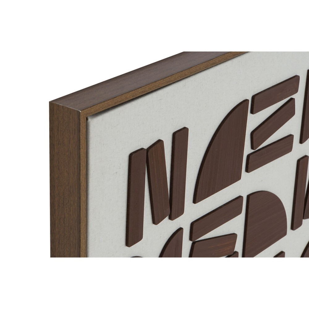 Canvas Home ESPRIT Canvas MDF Wood 63 x 3,8 x 93 cm