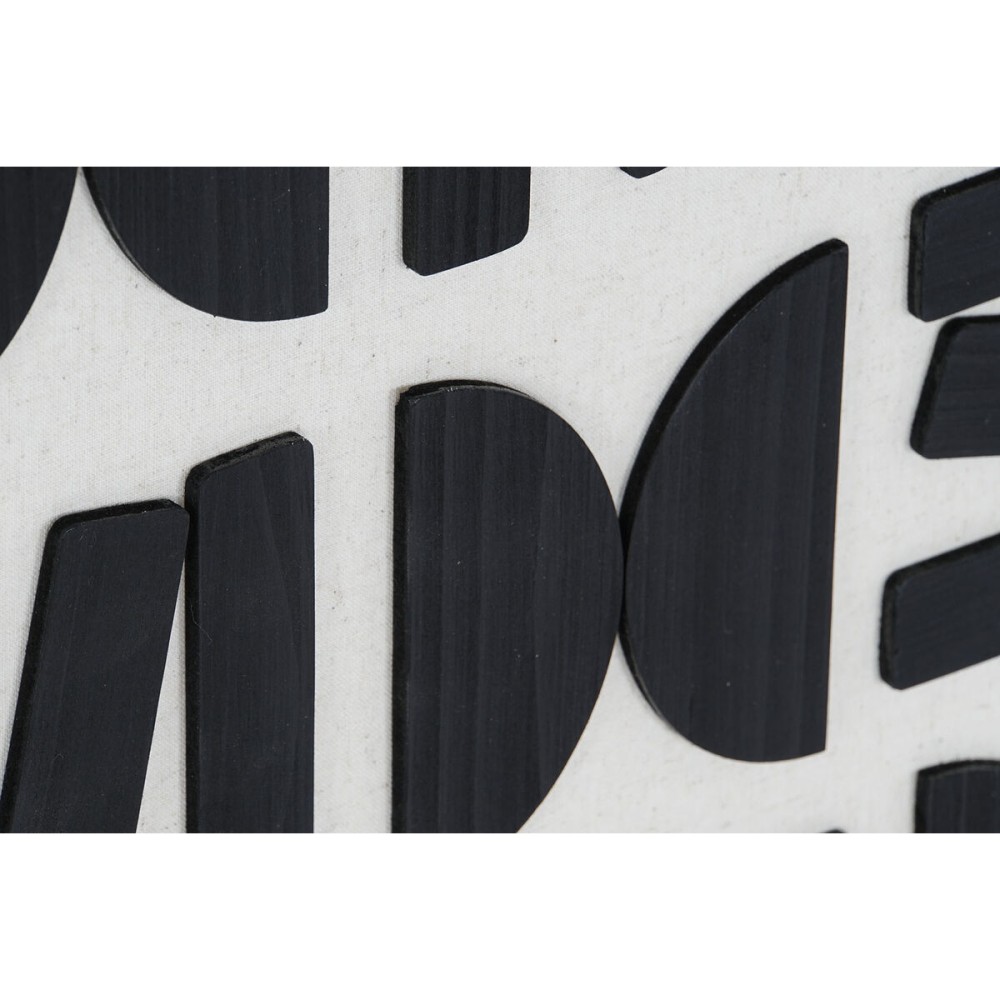 Canvas Home ESPRIT Canvas MDF Wood 63 x 3,8 x 93 cm