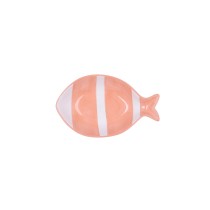 Schüssel Quid Kaleido Koralle aus Keramik Fisch 14 x 9 x 3 cm (4 Stück)