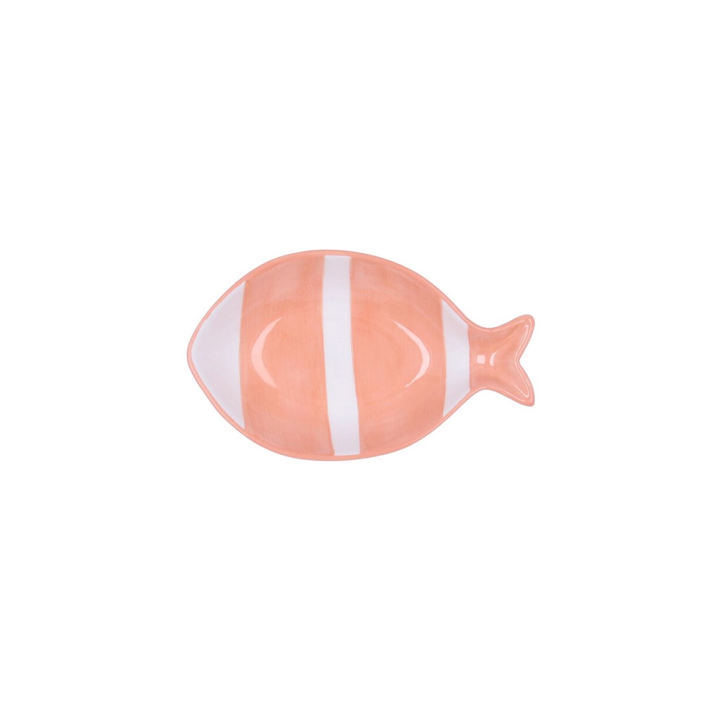 Schüssel Quid Kaleido Koralle aus Keramik Fisch 14 x 9 x 3 cm (4 Stück)