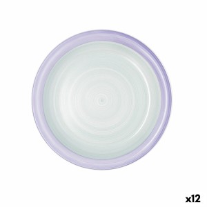 Flacher Teller Quid Kaleido grün Lila aus Keramik 27 cm (12 Stück)