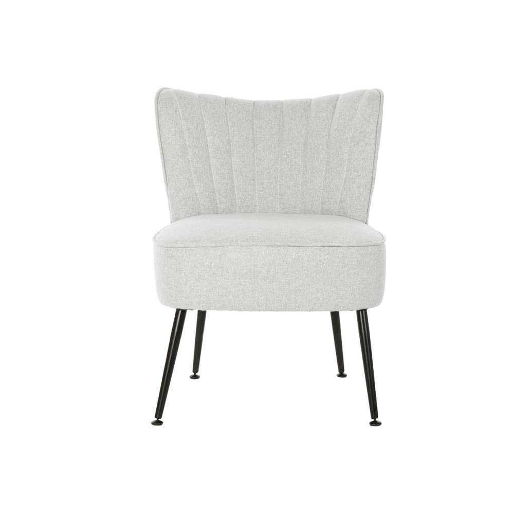 Sessel DKD Home Decor Schwarz Beige Greige Metall 55 x 64 x 72,5 cm