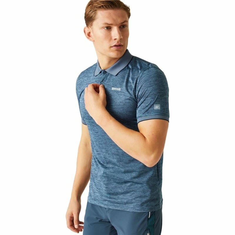 Herren Kurzarm-Poloshirt Regatta Remex II Blau