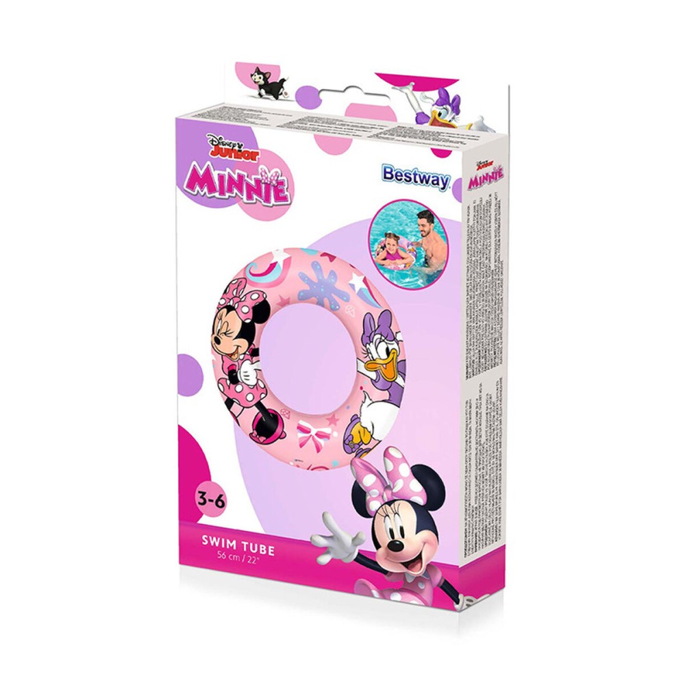 Bestway Bouée Gonflable Disney Minnie D56 cm +3 à 6 Ans Plage et Piscine 91040