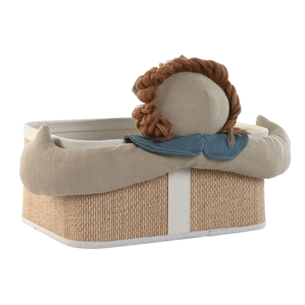 Basket set Home ESPRIT Green Natural 40 x 32 x 27 cm 2 Pieces