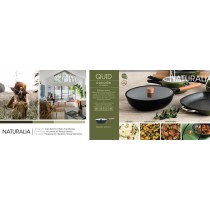 Casserole with Lid Quid Naturalia Black Metal 28 cm With lid Stews