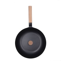 Kochtopf mit Deckel Quid Naturalia Schwarz Metall 28 cm mit Deckel Eintöpfe