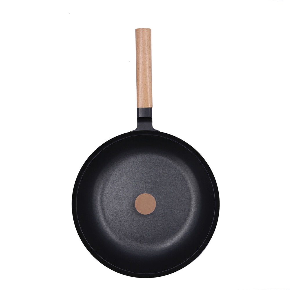 Kochtopf mit Deckel Quid Naturalia Schwarz Metall 28 cm mit Deckel Eintöpfe