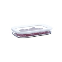 Rechteckige Lunchbox mit Deckel Quid Rico Durchsichtig Kunststoff 22 x 16 x 3,5 cm
