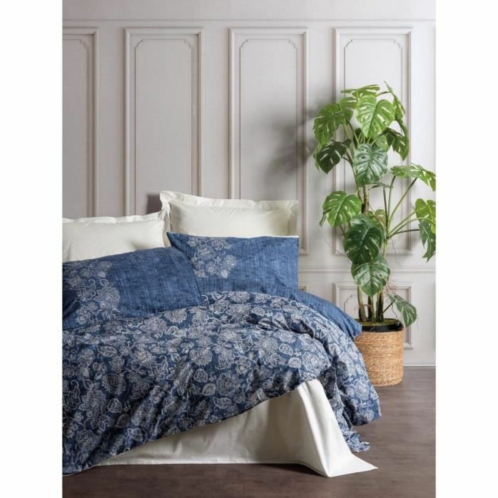 Bettbezug-Set Blau 220 x 240 cm