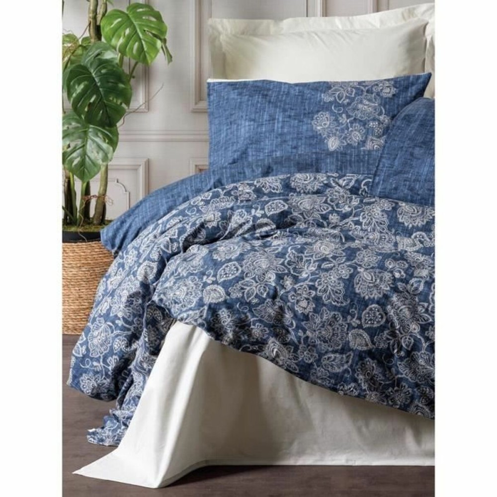 Bettbezug-Set Blau 220 x 240 cm