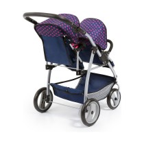 Doll Stroller Reig Navy Blue Twinned