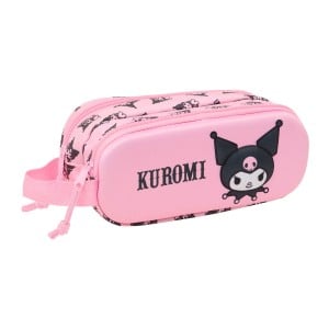 Trousse Fourre-Tout Double Kuromi Rose 21 x 8 x 6 cm