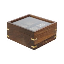 Jeux Home ESPRIT Bois Verre 15 x 15 x 7 cm