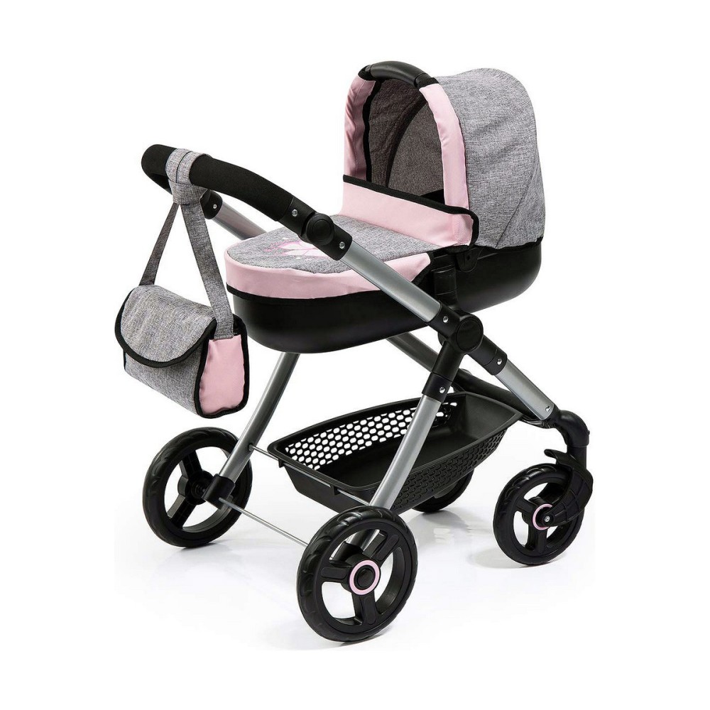 Puppenwägelchen Reig Stule Pram Grau 63 cm