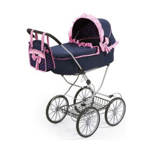 Puppenwägelchen Reig Dolls Pram Marineblau 64 cm