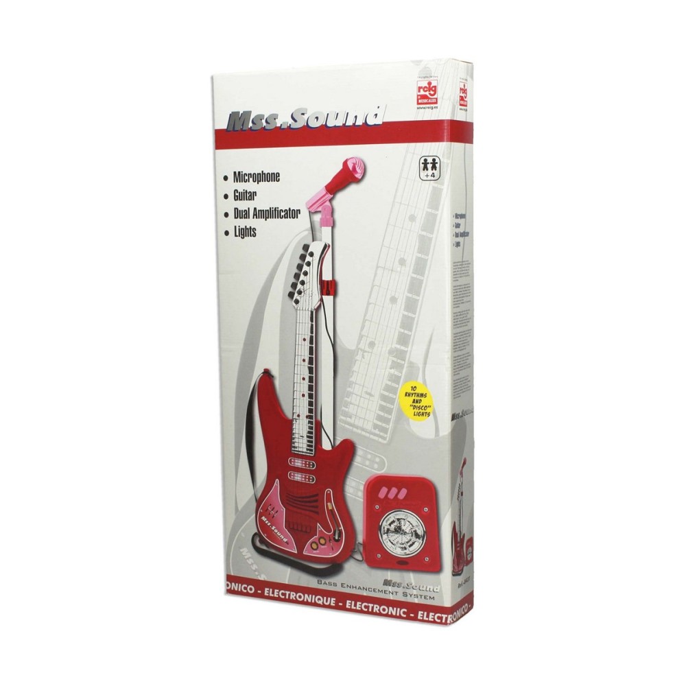 Baby Guitar Reig Microphone Red