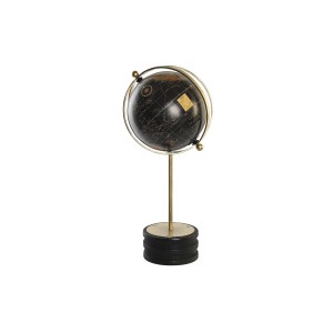 Globe DKD Home Decor Black Golden Metal Mango wood 24 x 20 x 52 cm