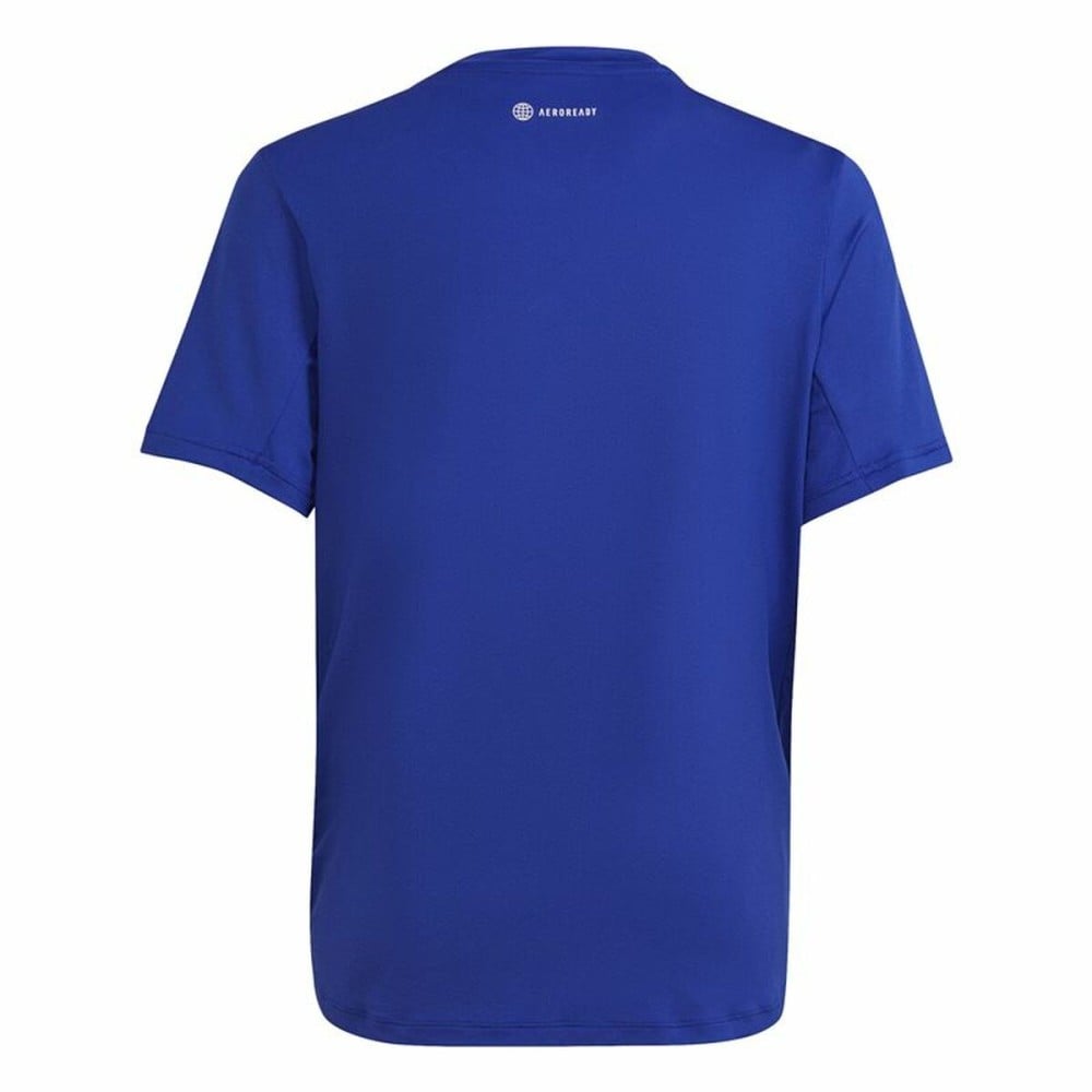 T shirt à manches courtes Enfant Adidas Icons Aeroready Bleu
