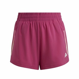 Short de Sport pour Enfants Adidas 3 Stripes Rose foncé