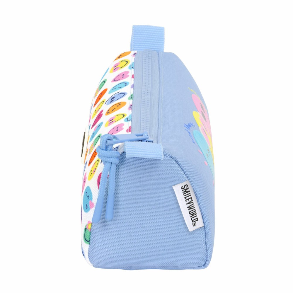 Fourre-tout Smiley Joyful Multicouleur Bleu clair 21 x 8 x 7 cm