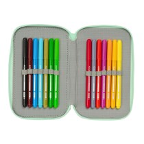 School Case with Accessories Disney Princess Bloom Pink Aquamarine 12,5 x 19,5 x 5,5 cm 37 Pieces