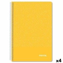 Cahier Imprex Jaune Din A4 80 Volets (4 Unités)