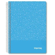 Cahier Imprex Bleu A5 80 Volets (4 Unités)