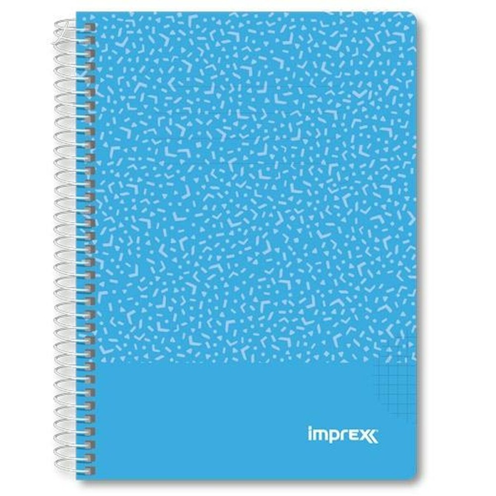 Cahier Imprex Bleu A5 80 Volets (4 Unités)