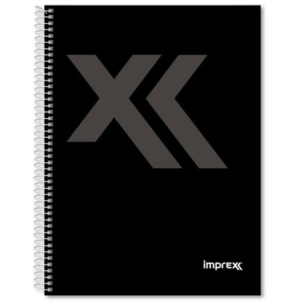 Cahier Imprex Noir Din A4 80 Volets (4 Unités)