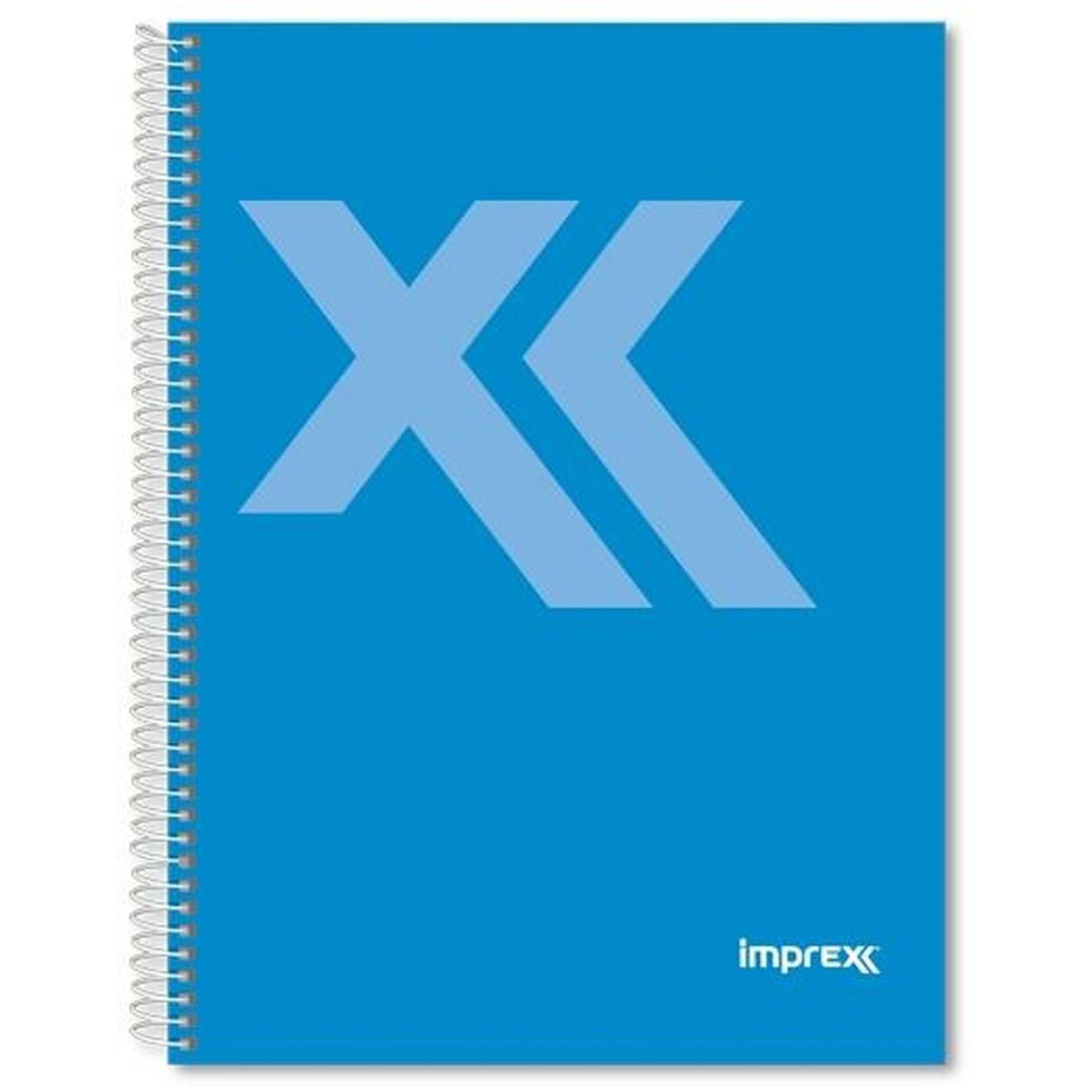 Cahier Imprex Bleu Din A4 80 Volets (4 Unités)