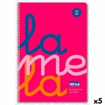 Book of Rings Lamela Pink Din A4 80 Sheets (5 Units)