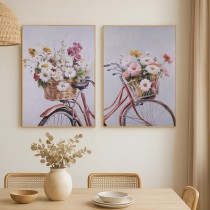 Bild Versa Leinwand 2,5 X 60 X 50 CM Fahrrad