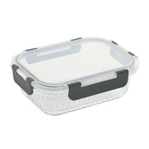 Boîte à lunch Home ESPRIT Transparent polypropylène Verre Borosilicaté 640 ml