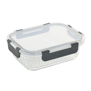Lunch box Home ESPRIT Transparent polypropylene Borosilicate Glass 640 ml