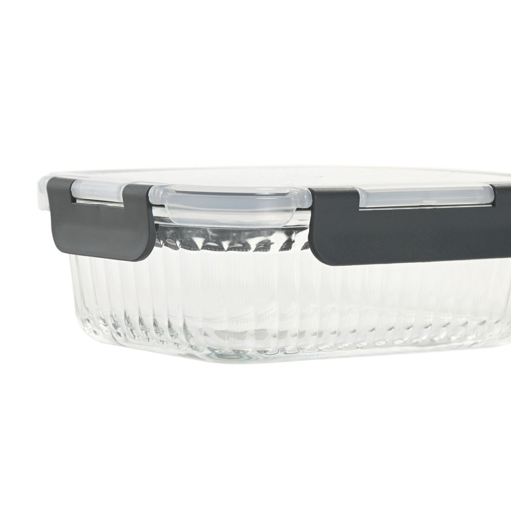 Boîte à lunch Home ESPRIT Transparent polypropylène Verre Borosilicaté 640 ml