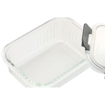 Lunch box Home ESPRIT Transparent polypropylene Borosilicate Glass 640 ml