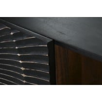 TV-Möbel Home ESPRIT Schwarz Metall Mango-Holz 160 x 40 x 50 cm