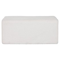 Banquette Home ESPRIT Blanc Polyester Bois MDF 100 x 45 x 43 cm