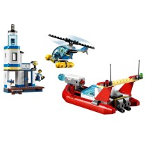 Konstruktionsspiel Lego ACTUACION DE LA POLICIA COSTERA Y LOS BOMBEROS