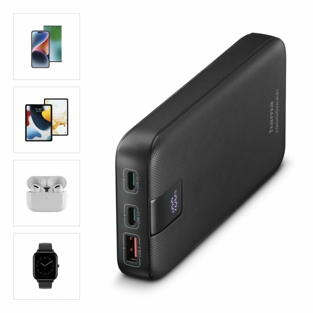 Batterie pour Ordinateur Portable Hama 00201719 Anthracite 20000 mAh